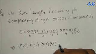 Run Length Encoding Example 1  Easy Method [upl. by Eldnik223]