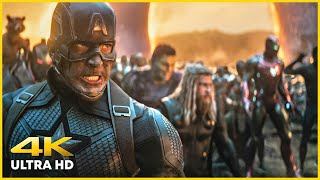 Avengers Assemble Portals Scene  Avengers Endgame Open Matte 4K UHD [upl. by Kcajyllib563]