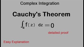 Complex Integration Cauchys Theorem Theta Classes [upl. by Sema]