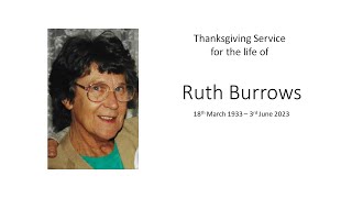 Thanksgiving Service for the life of Ruth Burrows [upl. by Aliber]