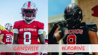 WARNER ROBINS DEMONS VS GAINSVILLE RED ELEPHANTS PADDED CAMP 2024 [upl. by Attekal86]