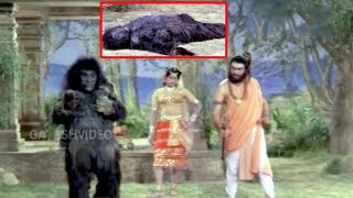 మరణించిన కోతిలోకి పరకాయ ప్రవేశం చేశాడు  Gandharva Kanya Telugu Old Horror Movie Part 3 [upl. by Irik]