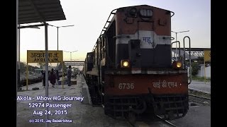 Akola  Mhow Meter Gauge Journey [upl. by Nickolaus]