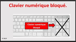 Résoudre problème clavier numérique bloqué ou qui ne fonctionne plus pc portable  ordinateur [upl. by Diamante88]