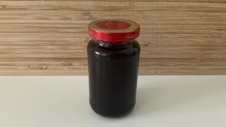 Selbstgemachte Marmelade aus Schwarzen Johannisbeeren Erythrit Agar Agar  Marmelade ohne Zucker [upl. by Porte464]