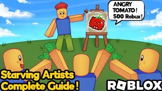 Complete Guide to Selling Art in Starving Artists on Roblox 2023 [upl. by Jenine908]