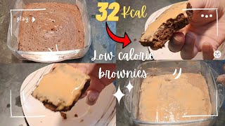 Low Calorie High Protein Brownies  Low calorie snacks  Low calorie dessert [upl. by Nnawaj738]