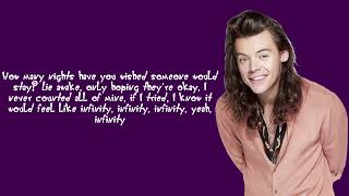 One Direction  Infinity LyricsPictures Klunder ScriptOggy Font Text Version [upl. by Treve]