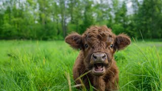 Calves on Fresh Grass First Time [upl. by Solim]