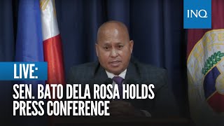 LIVE Sen Bato dela Rosa holds press conference [upl. by Luar288]