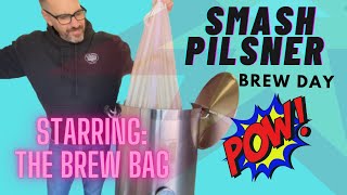 SMASH German Pilsner All Grain Brew Day  Brew in a Bag  My Homebrew Set Up [upl. by Rennob]