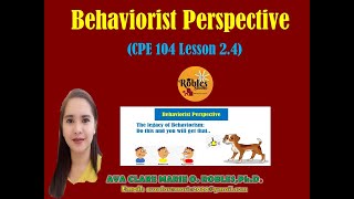 Behaviorist Perspective [upl. by Levitt]