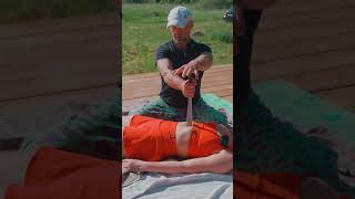 Annas healing through stretching of osteopath Vadim yoga [upl. by Jarvey]