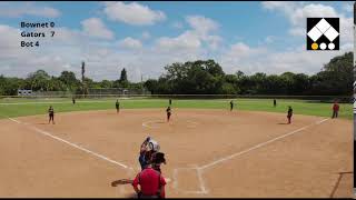 Bownet FL Linder vs Gators Jackson 13u Softball [upl. by Ellebyam]