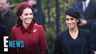 Meghan Markle amp Kate Middletons Public Reunion  E News [upl. by Asfah]