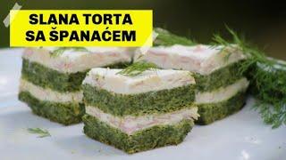 Slana torta sa španaćem  Ideja za KETERING PREDJELO [upl. by Odnarb981]