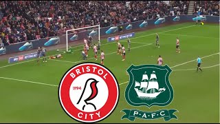 Bristol City vs Plymouth Argyle 40 Highlights  EFL Championship 20242025 [upl. by Drofniw]