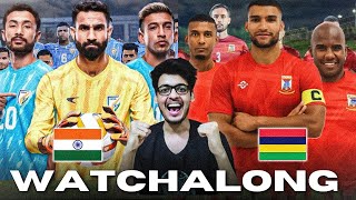 India vs Mauritius Live Intercontinental Cup Watchalong and Reaction [upl. by Demahum538]