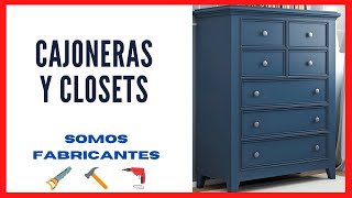 💣Cajoneras y Closets de Madera y MDF [upl. by Stempson524]