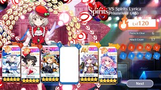 Touhou LostWord  VS Divergent Spirits Lyrica PrismriverA6 LvL 120 Clear [upl. by Nicodemus]