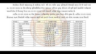 2212024 Exam Date Change in Saurashtra University [upl. by Godard]