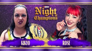 Kikyo vs Rose  20240127  All Star Wrestling [upl. by Nerol153]