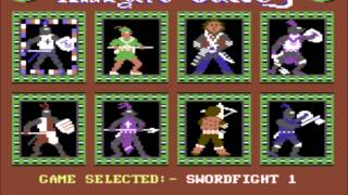 C64  Knight Games  Sword Fight 1 [upl. by Raybin]