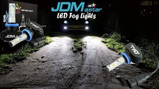 JDM ASTAR 2G 4000LM H11 LED Foglights Review  Nighttime driving [upl. by Bunker]