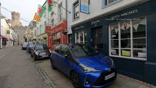 Walk around Caernarfon Town Centre  Gwynedd North Wales [upl. by Nosle401]