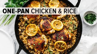 CHICKEN amp RICE  easy amp healthy onepan recipe [upl. by Novah]