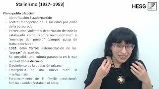 HESG El Estalinismo en el plano político social y cultural [upl. by Mendez]