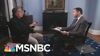 Trump vet Steve Bannon talks to MSNBC’s Ari Melber in fiery hourlong interview special [upl. by Agace]