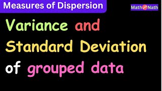 Variance and Standard Deviation of Grouped Data  Variance  Standard Deviation  Statistics [upl. by Zusman]