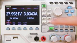 RIGOL DL3000 Electronic Load  Static Modes [upl. by Florence276]