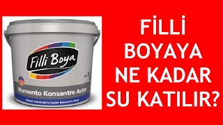 Filli Boyaya Ne Kadar Su Katılır Nasıl Hazırlanır [upl. by Rostand859]