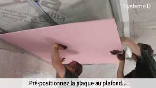 Plaquer un plafond droit après isolation [upl. by Icrad]