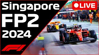 🔴F1 LIVE  Singapore GP FP2  Commentary  Live Timing [upl. by Leeth]