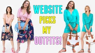 I Let a Website Choose My Outfits for a Week Dress My Curvy Body [upl. by Aihsakal]