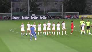 KAA Gent Ladies and KRC Genk Ladies enter the field on 30082024 [upl. by Safoelc]