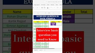 Top Excel Interview Questions and Answers You Need to Know excel exceltricks exceltips shorts [upl. by Jadd]