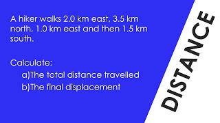 How to Calculate Distance and Displacement  WORKED EXAMPLE  GCSE Physics [upl. by Ahsinod]