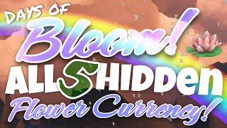 All 5 Hidden Flower Event Currency  Days of Bloom Sky Children of the Light nastymold [upl. by Tj]