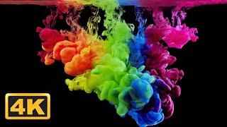 Abstract Liquid V  4 1 Hour 4K Relaxing Screensaver for Meditation Amazing Fluid Relaxing Music [upl. by Bradstreet272]