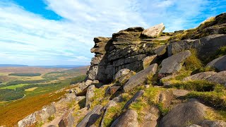 Stanage Edge 35th Best British Walk English Countryside 4K [upl. by Kahcztiy]