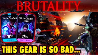 MK Mobile New Kenshi MAXED Brutality Gear Ranking New Brutality [upl. by Bunow396]