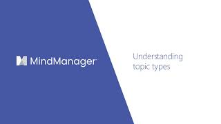 MindManager Minutes Understanding topic types [upl. by Okramed]