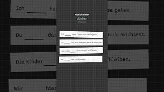 quotDürfenquot  Deutsche Modalverben ichlernedeutsch germangrammar [upl. by Nilak]