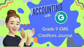 Grade 9 EMS  Creditors Journal [upl. by Locin67]