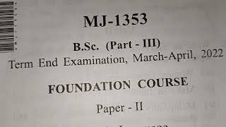 Bsc 3rd year English language 2022 Bsc 3 year English paper foundation course bsc 3 year 2022English [upl. by Anyd]