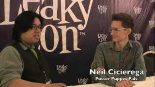 Neil Cicierga of Potter Puppet Pals LeakyCon 2012 interview [upl. by Magdau771]